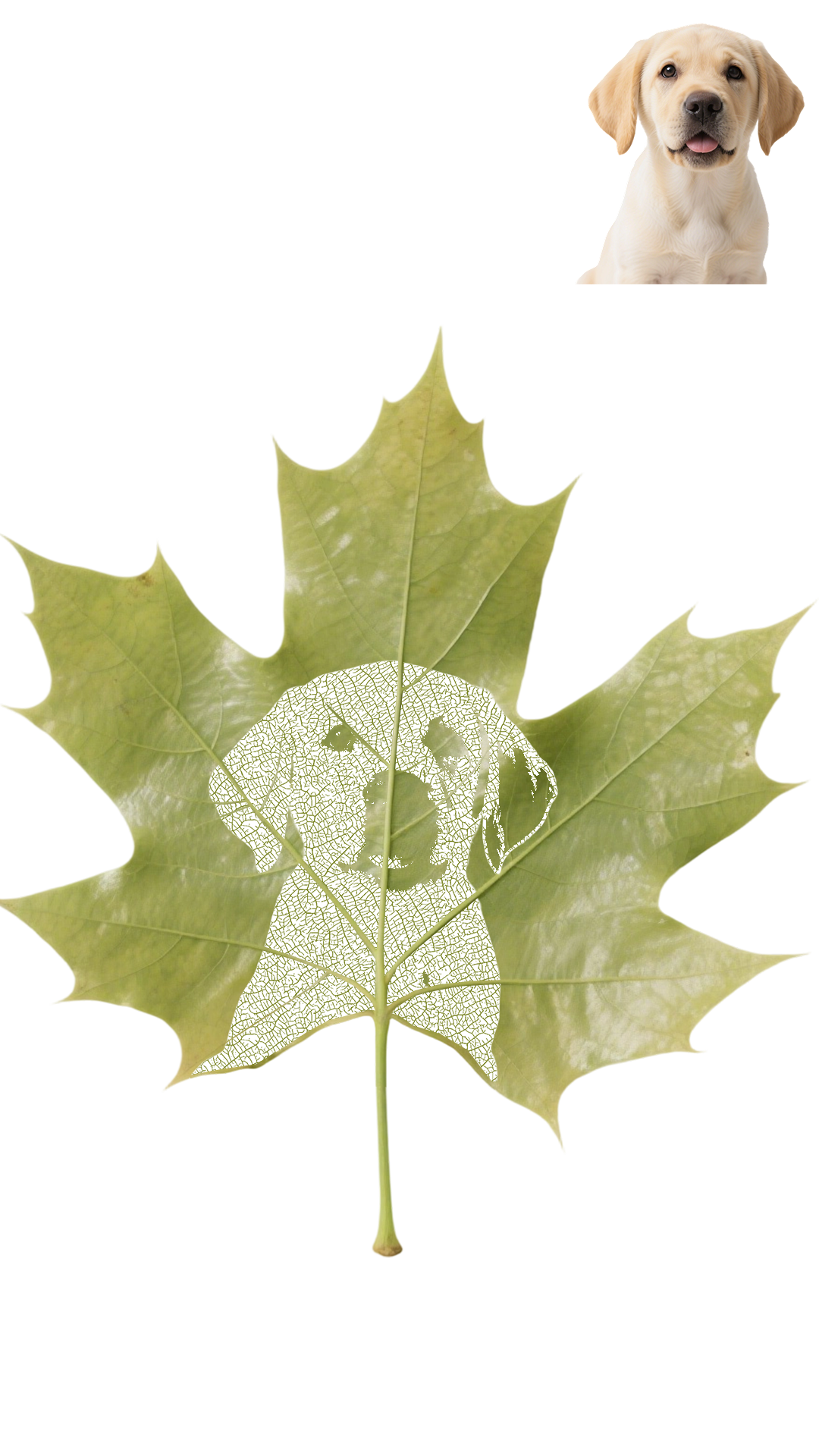 Leaf Carving vs Canvas Prints