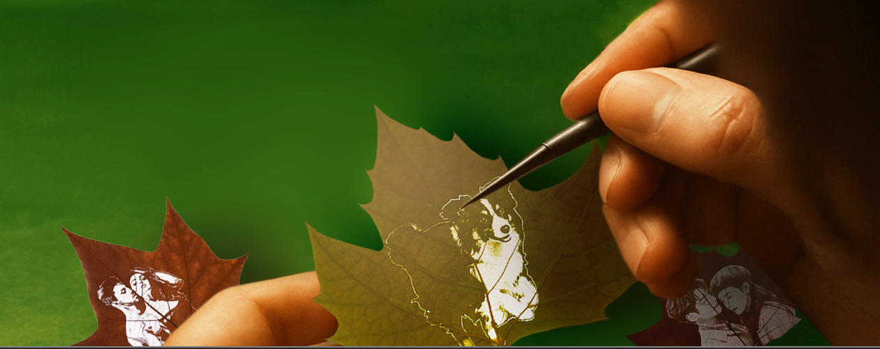 Banner for LeafVow featuring a custom leaf carving of a pet, promoting eco-friendly memorials from China. Starts at $69, ships 12-16 days to the US with DDP duties prepaid.